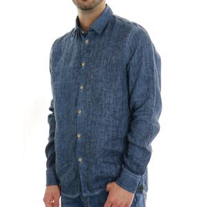 CAMICIA IN LINO SSEINSE BLU